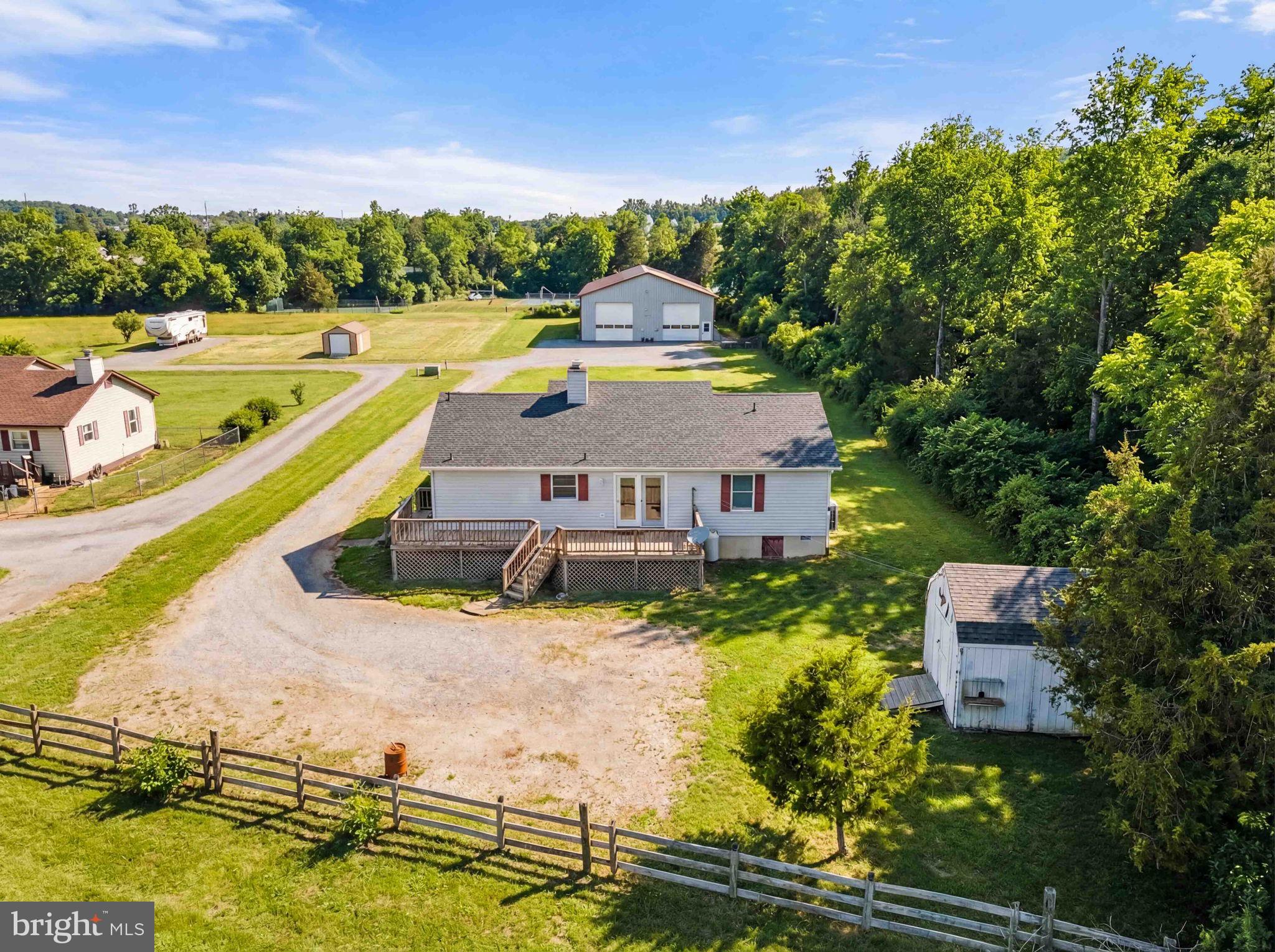 11576 Walters Road Orange, VA 22960 - Photo 12 of 61 an aerial view of a house with yard swimming pool and outdoor seating