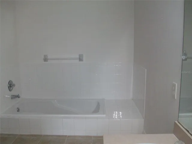 a close up of a bathtub