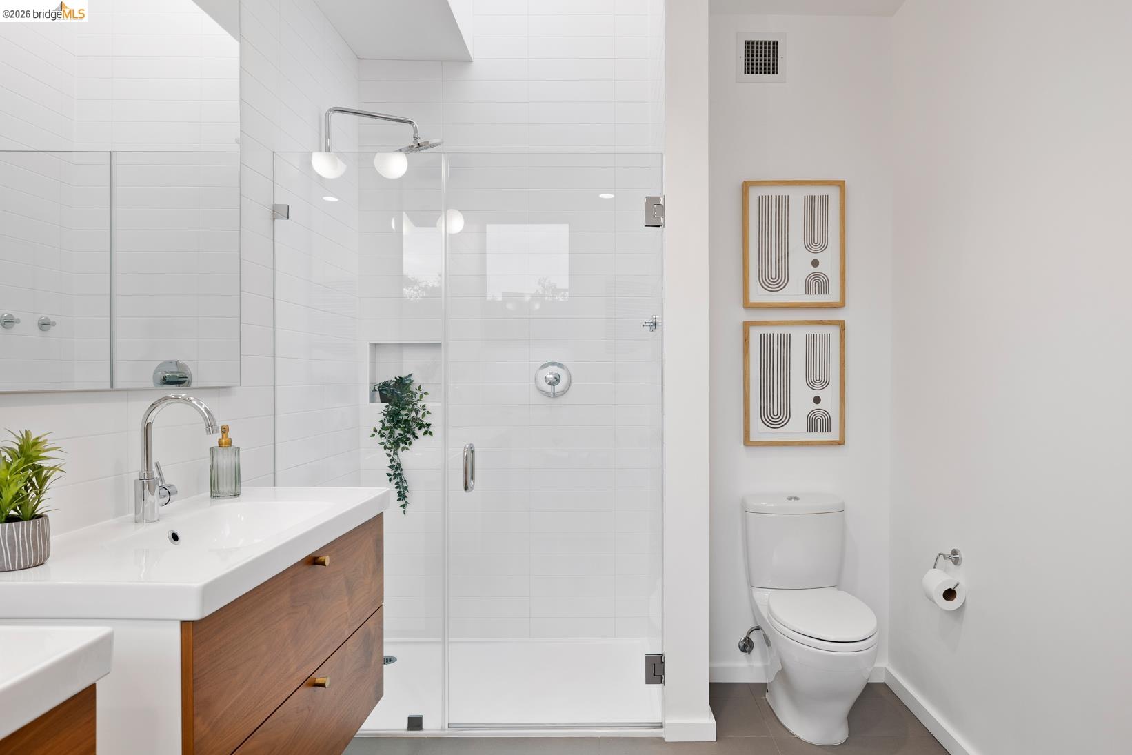 1034 Grayson Street Berkeley, CA 94710 - Photo 27 of 48 Full bathroom with vanity and a stall shower