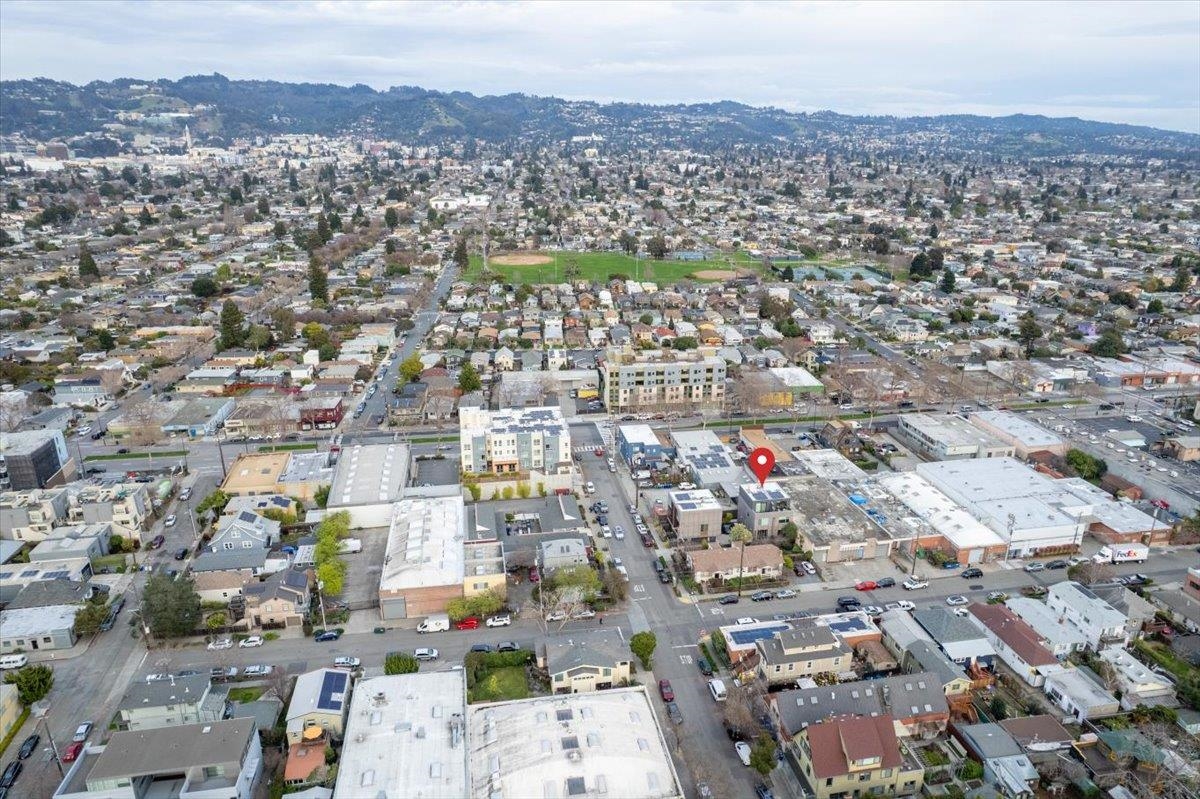 1034 Grayson Street Berkeley, CA 94710 - Photo 38 of 48 Aerial overview of property's location featuring nearby urban area