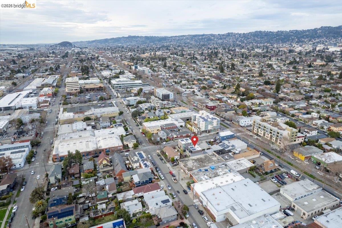 1034 Grayson Street Berkeley, CA 94710 - Photo 39 of 48 Aerial view of property and surrounding area with nearby urban area