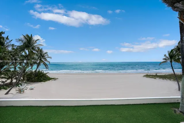 a view of an ocean and beach