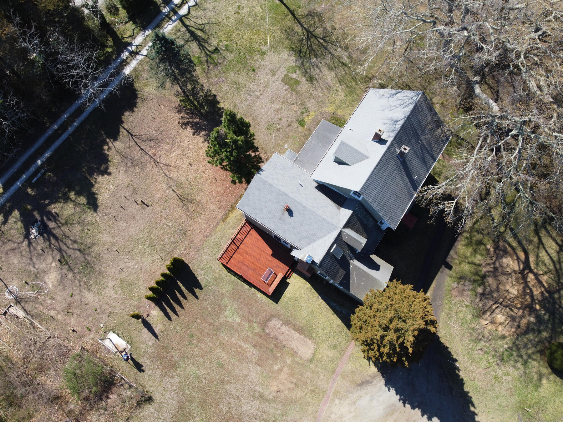 220 Locust Road Eastham, MA 02642 - Photo 6 of 50 an aerial view of a house with a yard