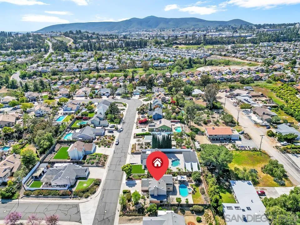 12232 Colony Drive Poway, CA 92064 - Photo 58 of 61 an aerial view of city and mountain view