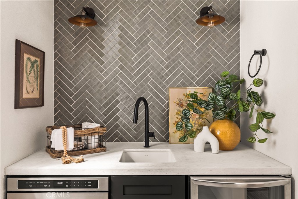 1149 Scenic Way Twin Peaks, CA 92391 - Photo 17 of 31 a bathroom with a sink and a mirror