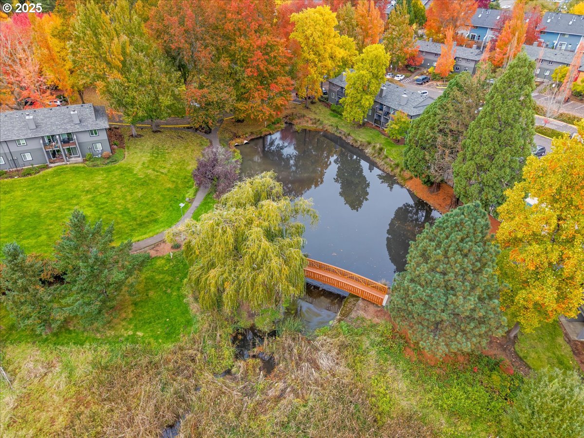 12612 Northwest Barnes Road, Unit 6 Portland, OR 97229 - Photo 36 of 40 a aerial view of a house with a yard