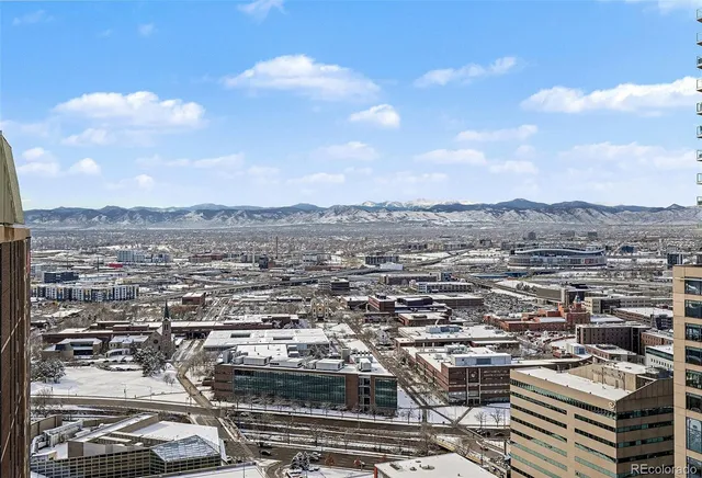 an aerial view of a city