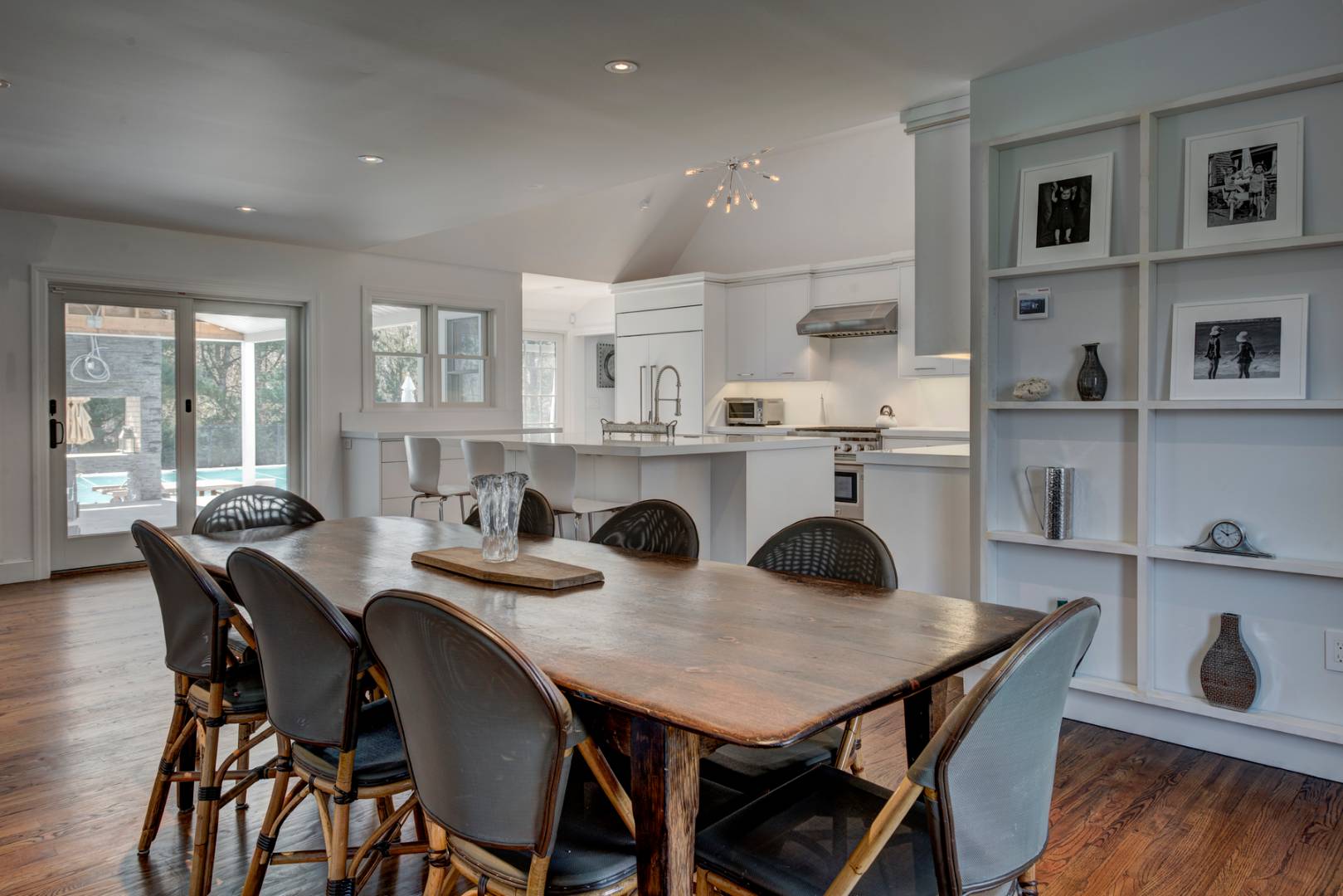14 Aelfie's Way Bridgehampton, NY 11932 - Photo 4 of 13 a view of a dining room with furniture and wooden floor