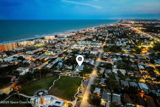 an aerial view of a city