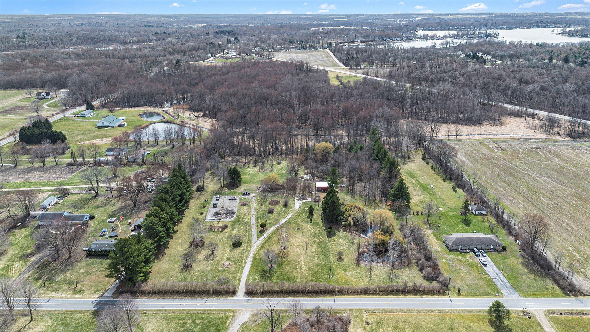 8710 Hagar Shore Road Watervliet, MI 49098 - Photo 1 of 13 Overview Aerial Photo