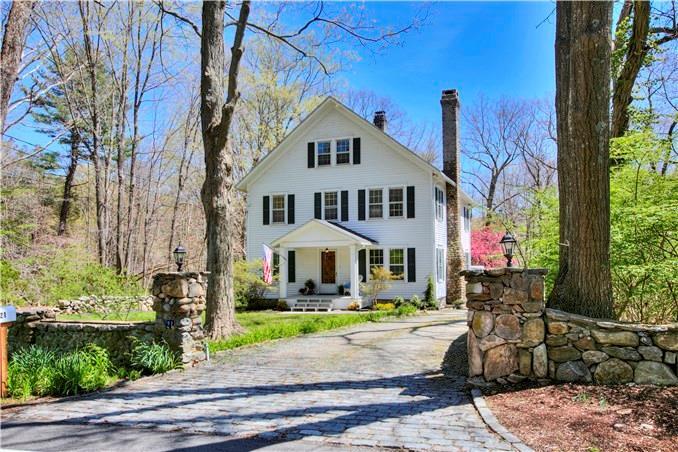 21 Good Hill Road Weston, CT 06883 - Photo 1 of 1 a front view of a house with garden