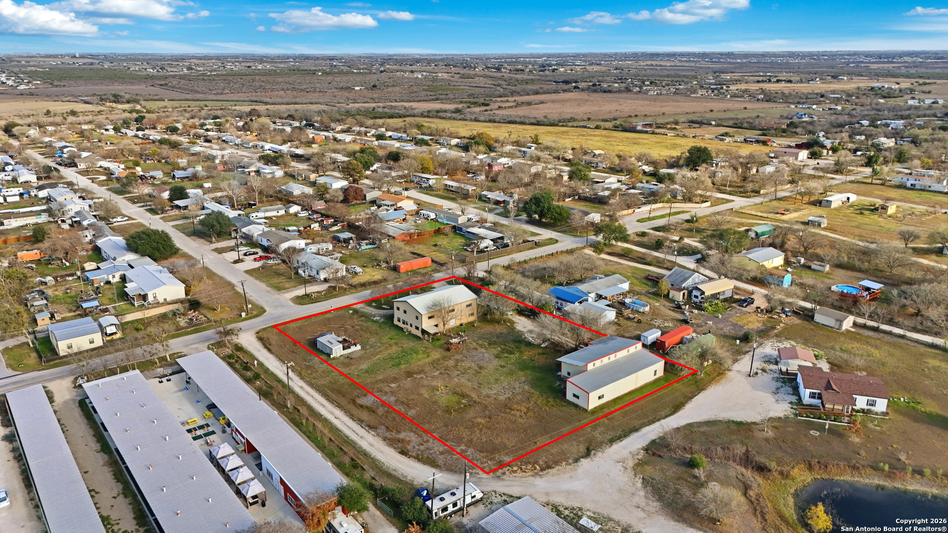 483 Sassman Road Marion, TX 78124 - Photo 33 of 39 an aerial view of a city