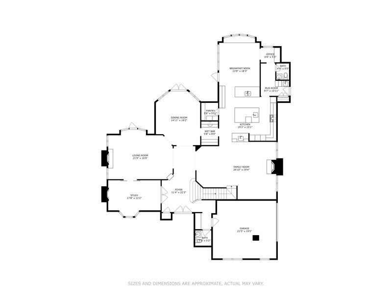 927 Cleveland Road Hinsdale, IL 60521 - Photo 43 of 46 a picture of floor plan