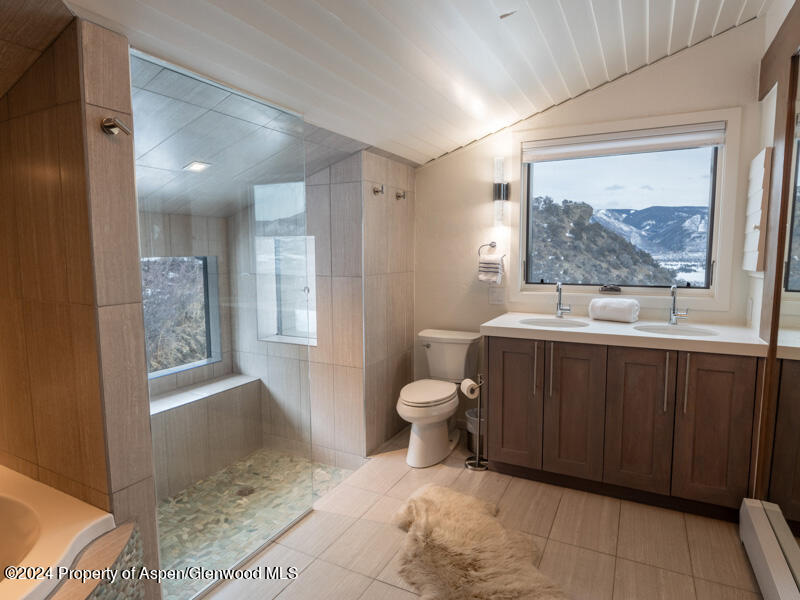 1711 Juniper Hill Road Aspen, CO 81611 - Photo 9 of 19 a bathroom with a toilet sink and mirror