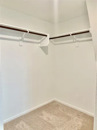 a view of small space with racks on the wall