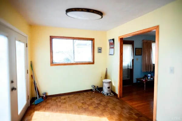 a view of a room with closet