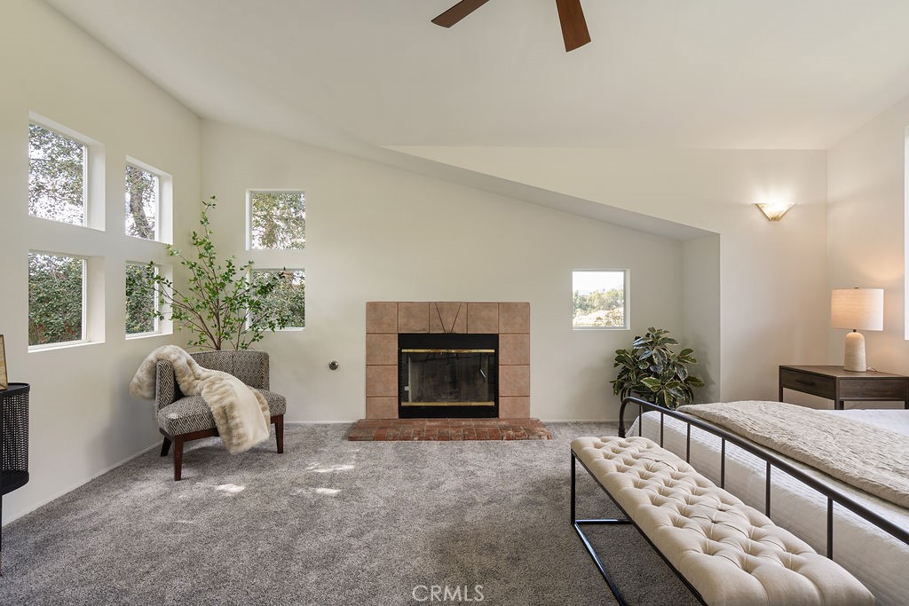 235 Spinks Canyon Road Duarte, CA 91010 - Photo 27 of 50 a living room with furniture and a fireplace