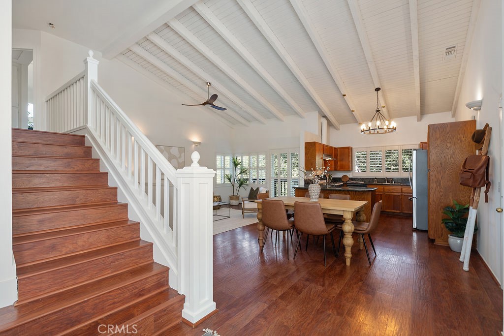 235 Spinks Canyon Road Duarte, CA 91010 - Photo 4 of 50 a view of a dining room with furniture window and wooden floor