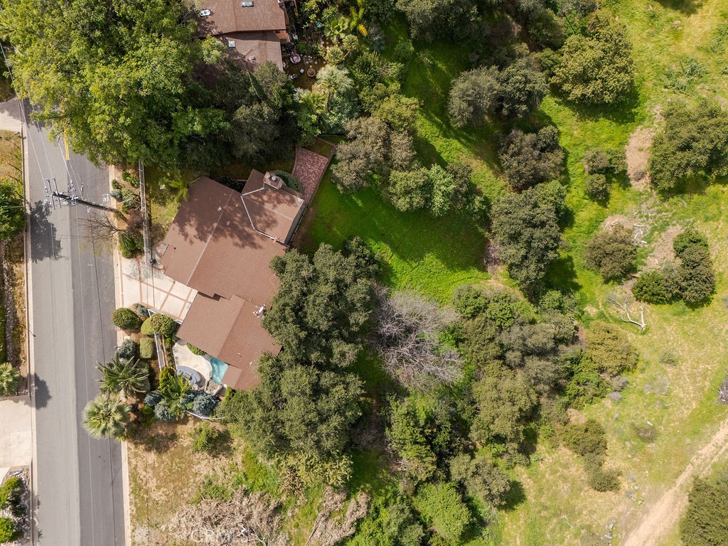 235 Spinks Canyon Road Duarte, CA 91010 - Photo 47 of 50 an aerial view of residential house with outdoor space and trees all around