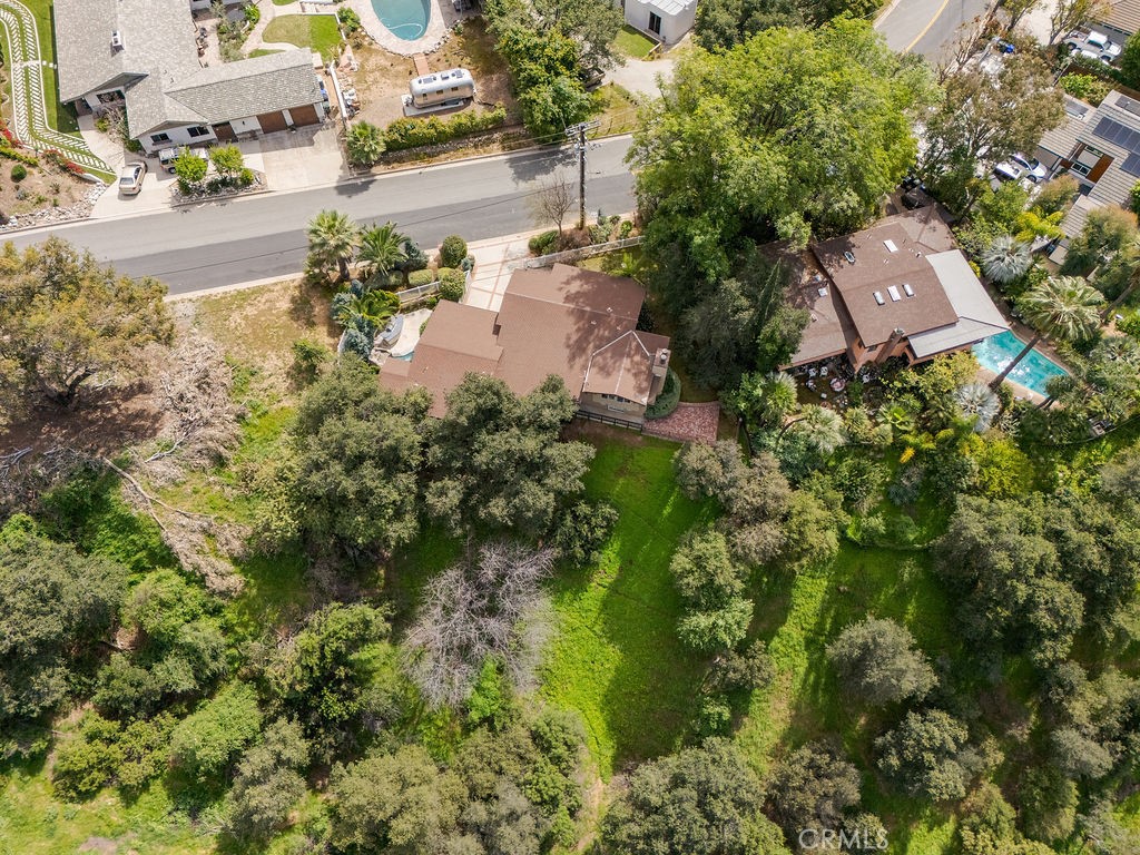 235 Spinks Canyon Road Duarte, CA 91010 - Photo 48 of 50 an aerial view of a house with a yard and lake view