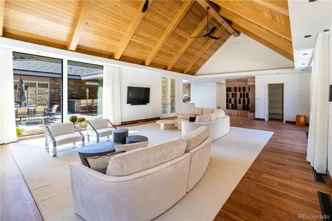 a bathroom with a double vanity sink and mirror