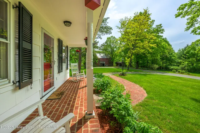 a view of swimming pool with garden
