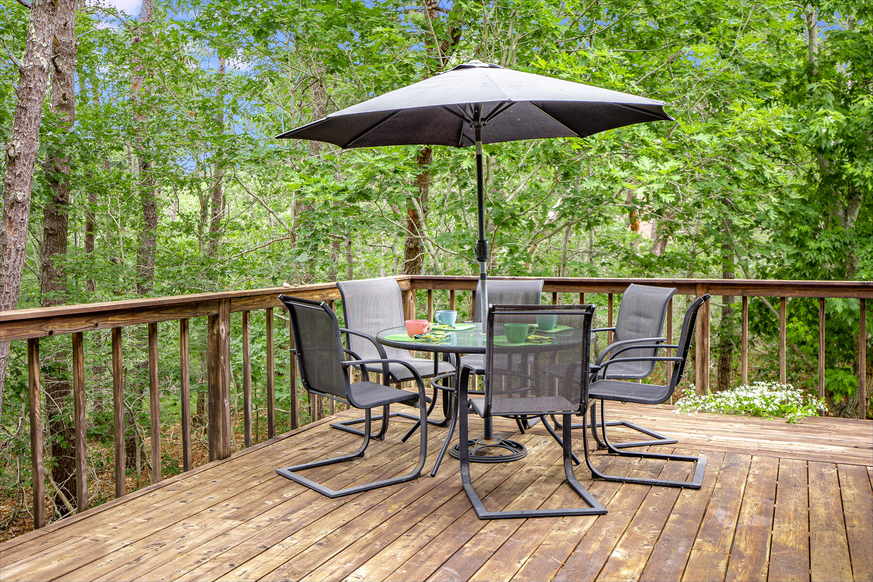 20 Pine Valley Road Wellfleet, MA 02667 - Photo 21 of 52 a view of balcony with wooden floor and outdoor seating