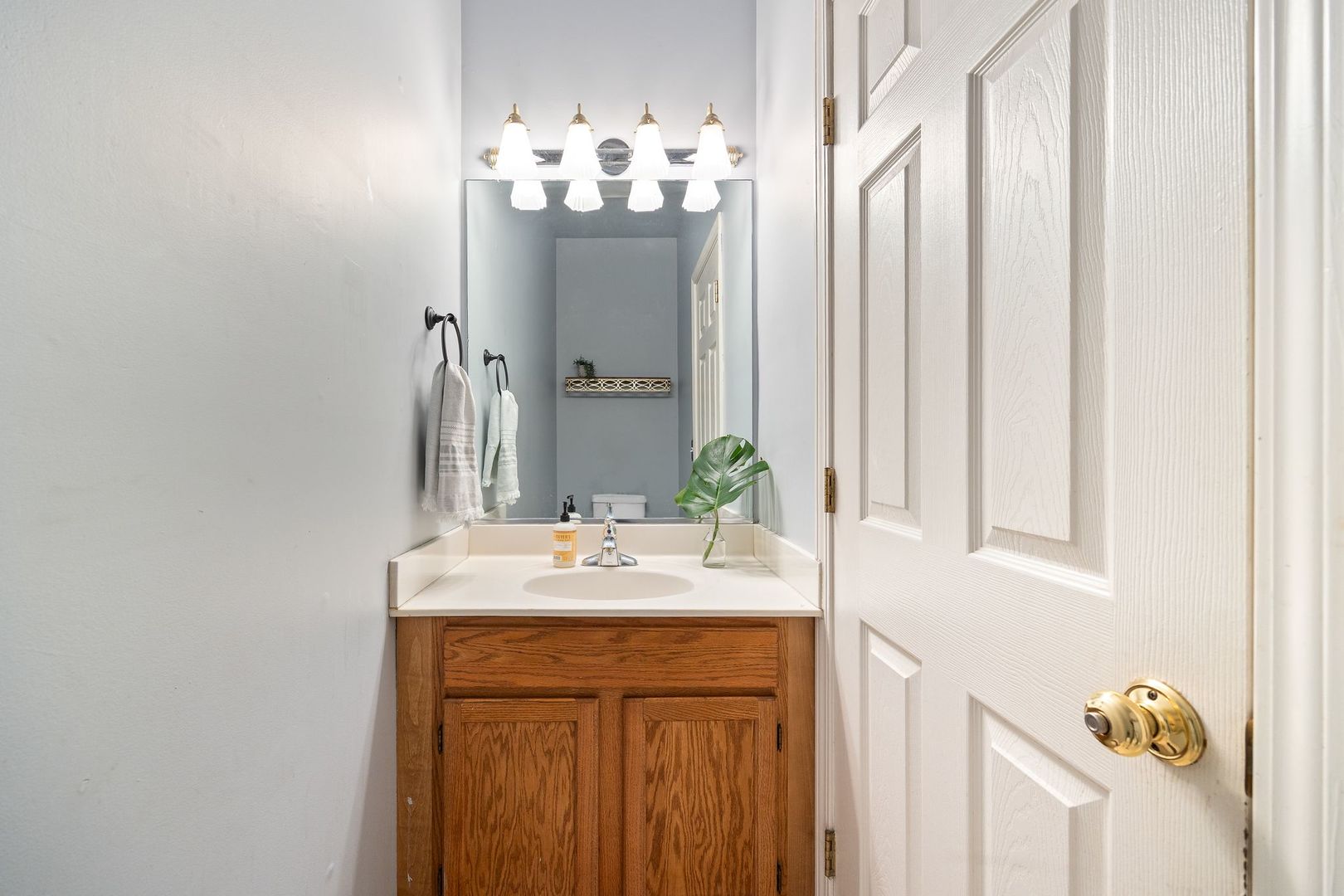 7781 Rippling Ridge Court Gurnee, IL 60031 - Photo 15 of 31 a bathroom with a sink vanity and a mirror