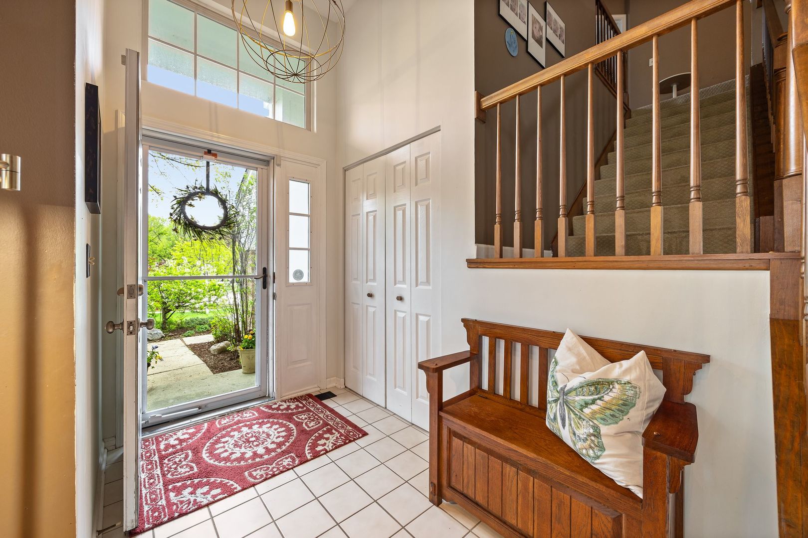 7781 Rippling Ridge Court Gurnee, IL 60031 - Photo 5 of 31 a view of a balcony with wooden floor