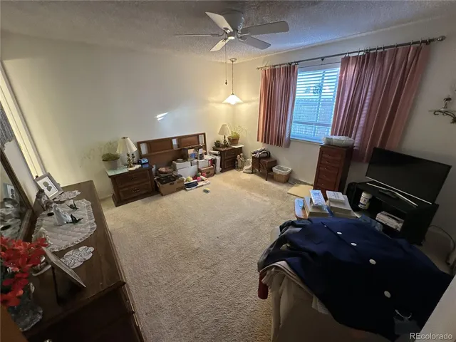 a bed room with a bed and a tv