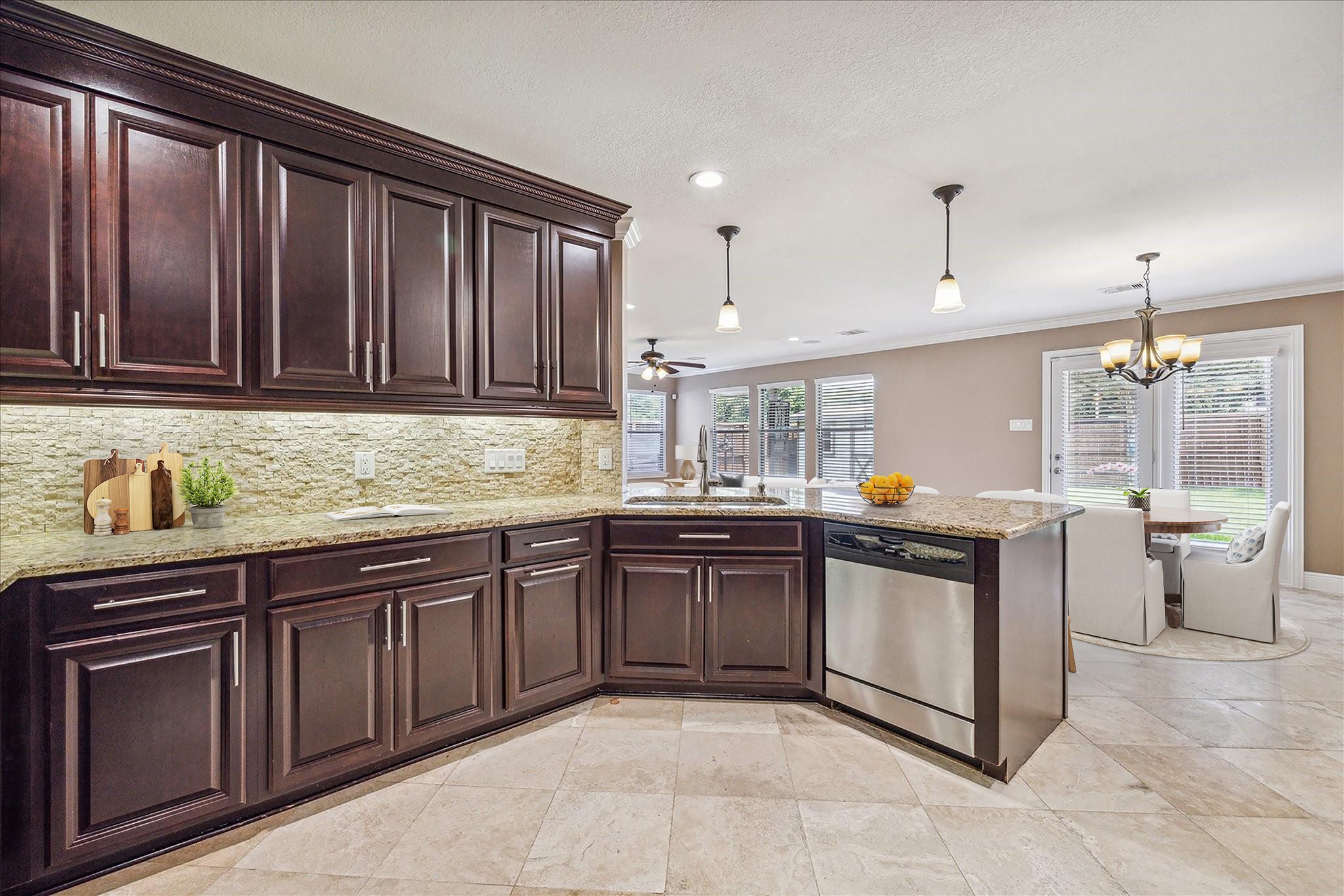 2950 Valiant Scene Court Houston, TX 77038 - Photo 8 of 21 a kitchen with lots of counter top space