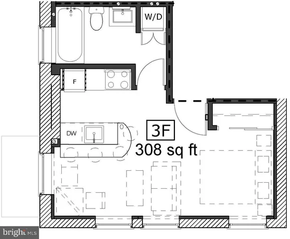 $1,395 | 126 South 16th Street, Unit 3F, Philadelphia, PA 19103