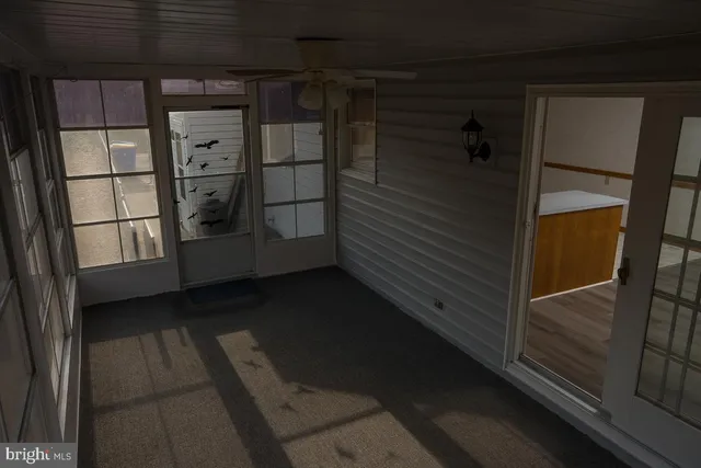 a view of a entryway of the house