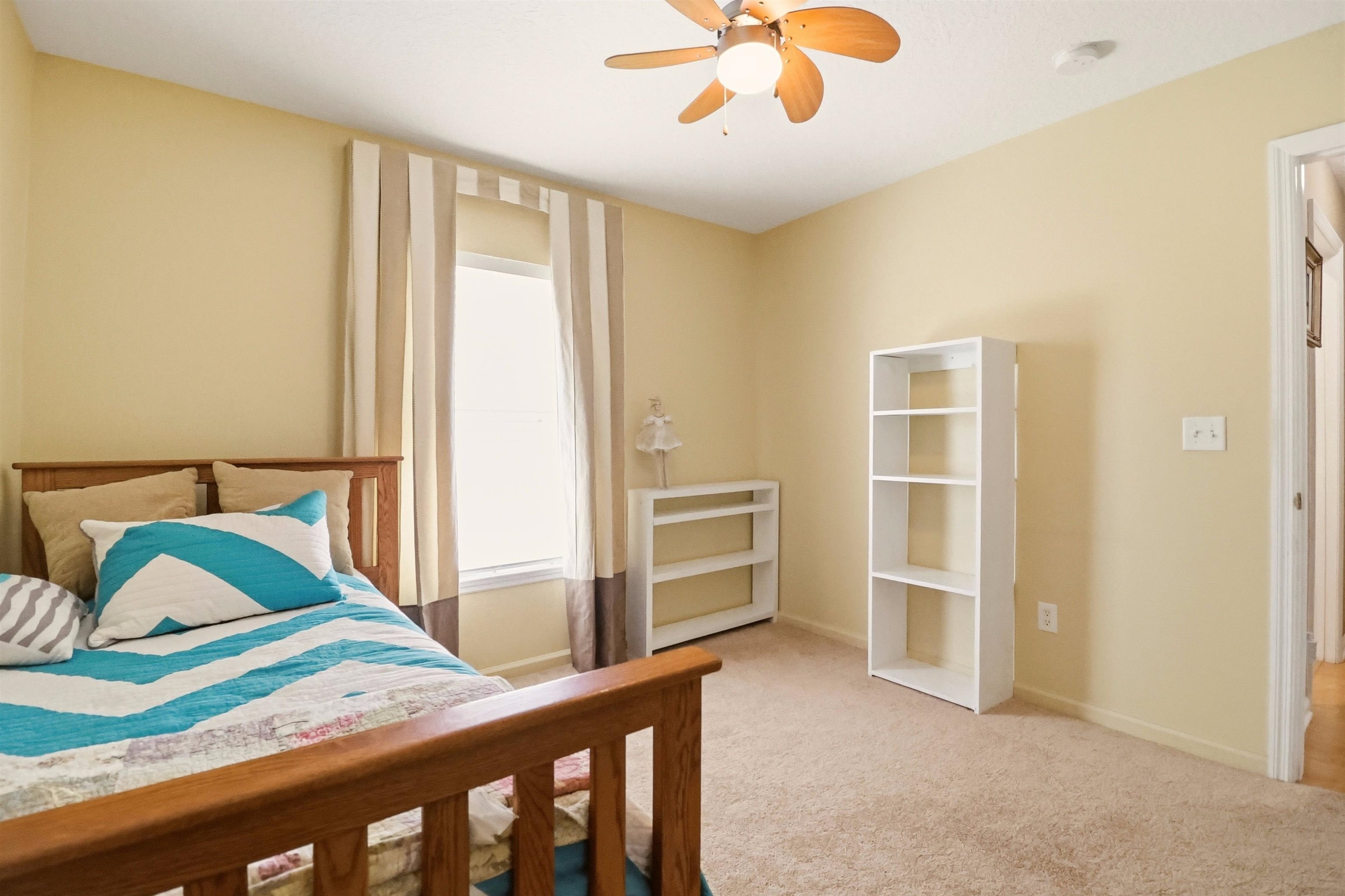 273 Whisper Ridge Drive St. Augustine, FL 32092 - Photo 35 of 44 Bedroom featuring light carpet and ceiling fan