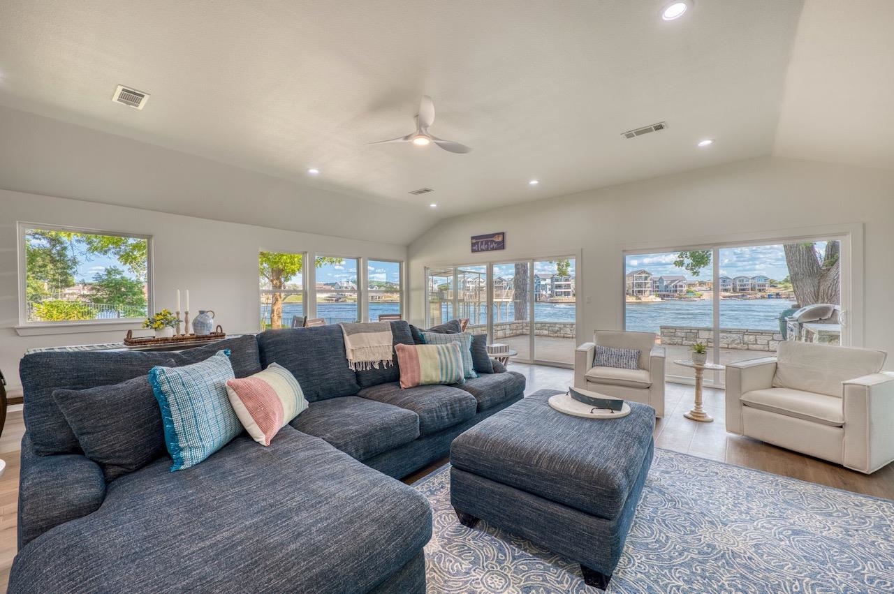 569 Ellen Williams Loop Kingsland, TX 78639 - Photo 14 of 29 a living room with furniture and a large window