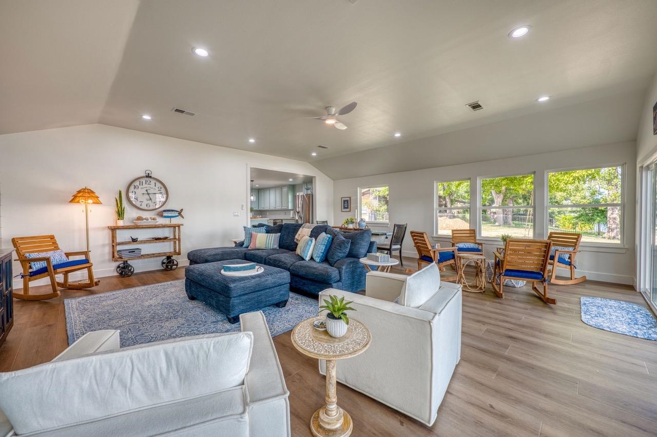 569 Ellen Williams Loop Kingsland, TX 78639 - Photo 9 of 29 a living room with furniture and wooden floor