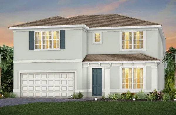 front view of a house and a yard