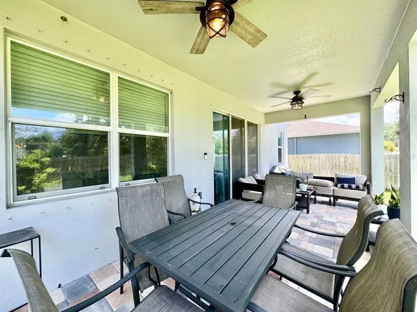 a outdoor space with chairs