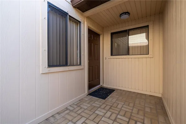 a view of an entryway door