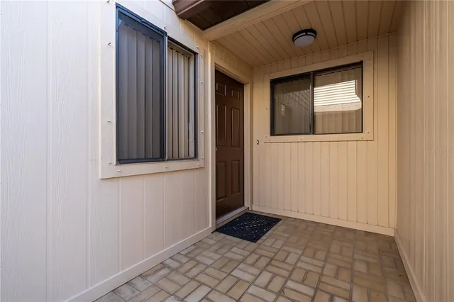 a view of an entryway door