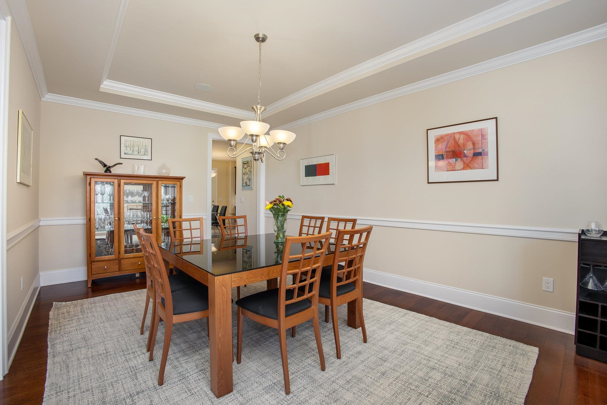 610 Swift Creek Crossing Durham, NC 27713 - Photo 12 of 48 a view of a dining room with furniture and window