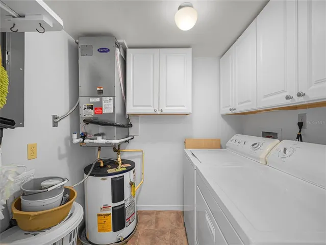 a room with storage and utility