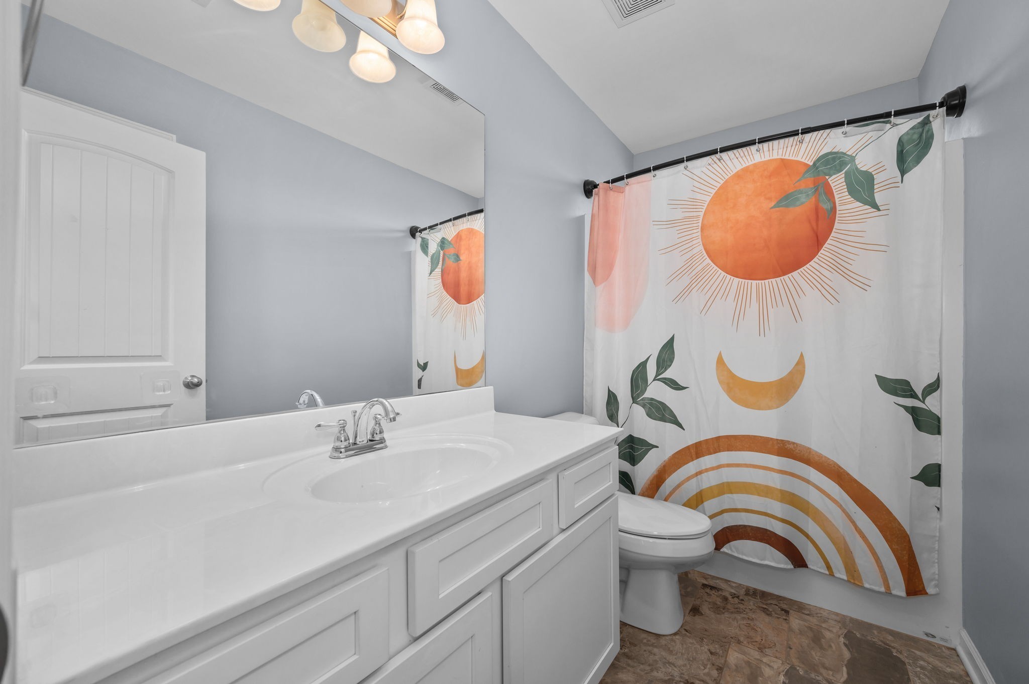 1113 Dunkirk Lane Murfreesboro, TN 37129 - Photo 24 of 31 a bathroom with a sink a mirror and a toilet