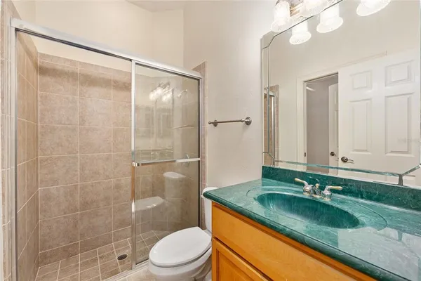 a living room with a large window