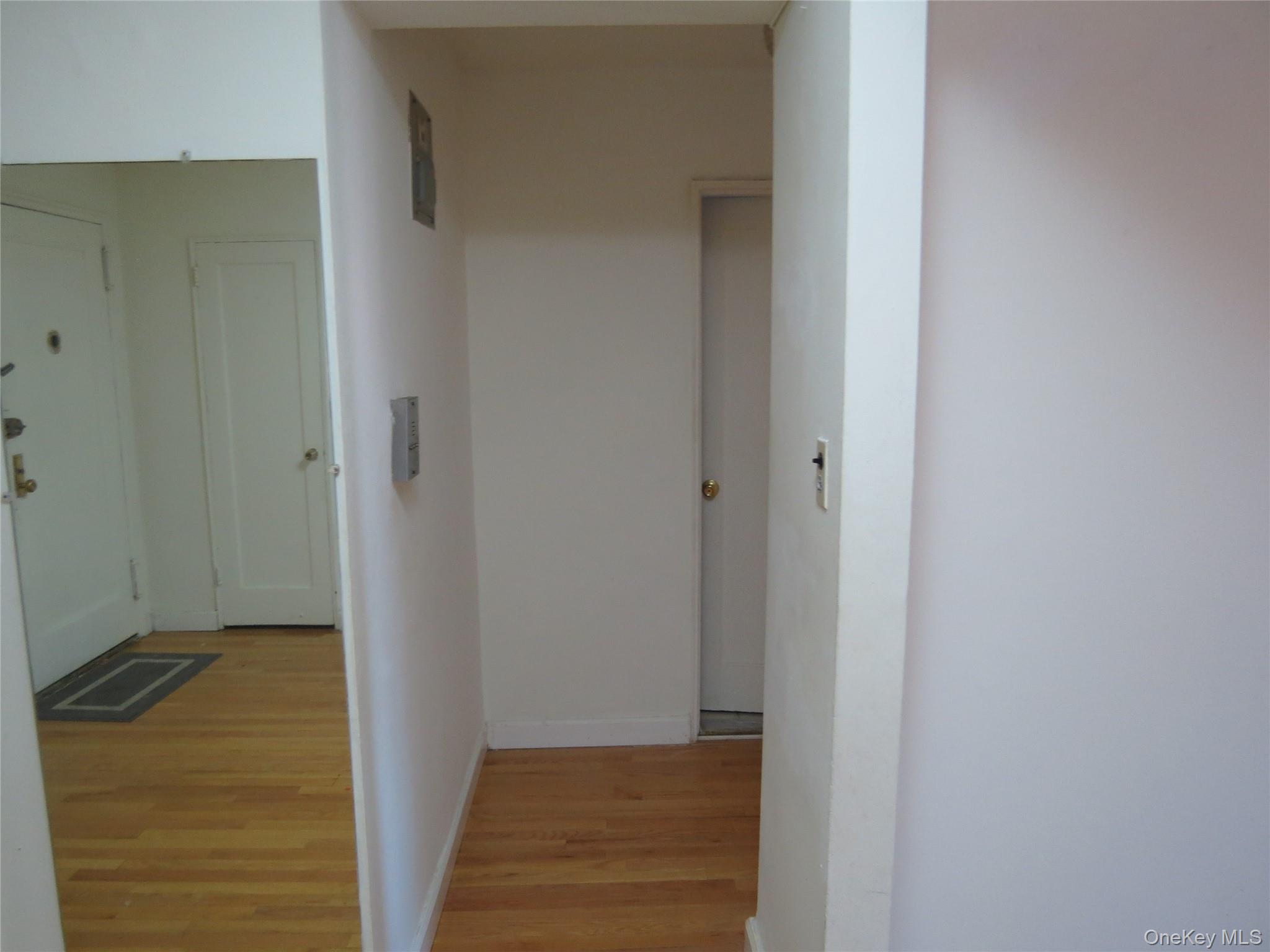 147-14 84th Road, Unit 2A Queens, NY 11435 - Photo 19 of 36 Hallway To Bathroom And Bedroom. Large Mirror On Left Side Of The Wall.
