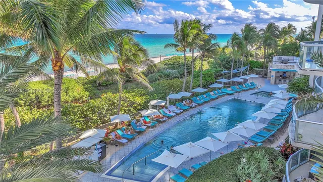 a view of a city with tall buildings