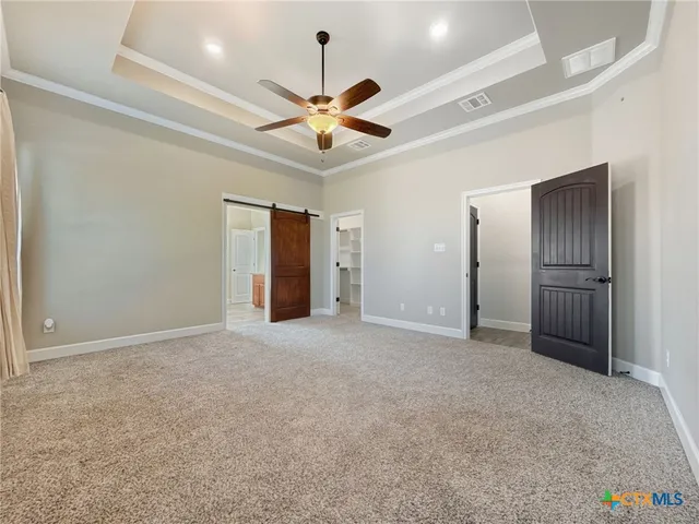 a view of an empty room