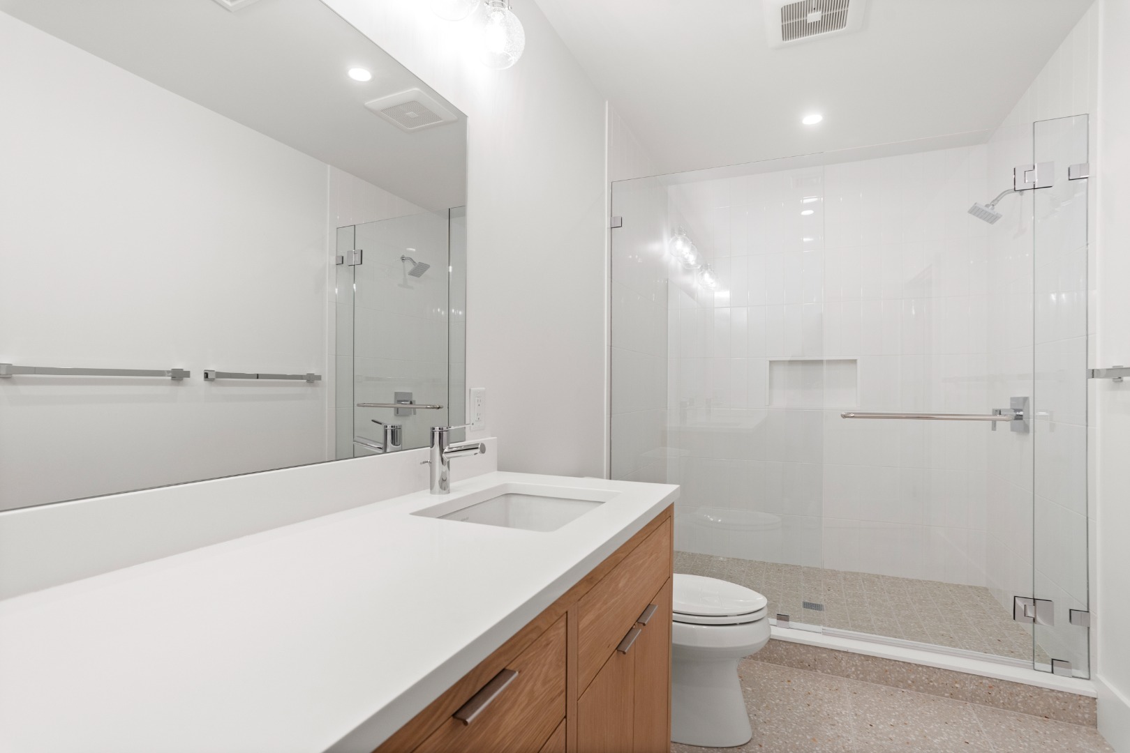 71 Fairgrounds Road Nantucket, MA 02554 - Photo 35 of 37 a bathroom with a sink a toilet and shower