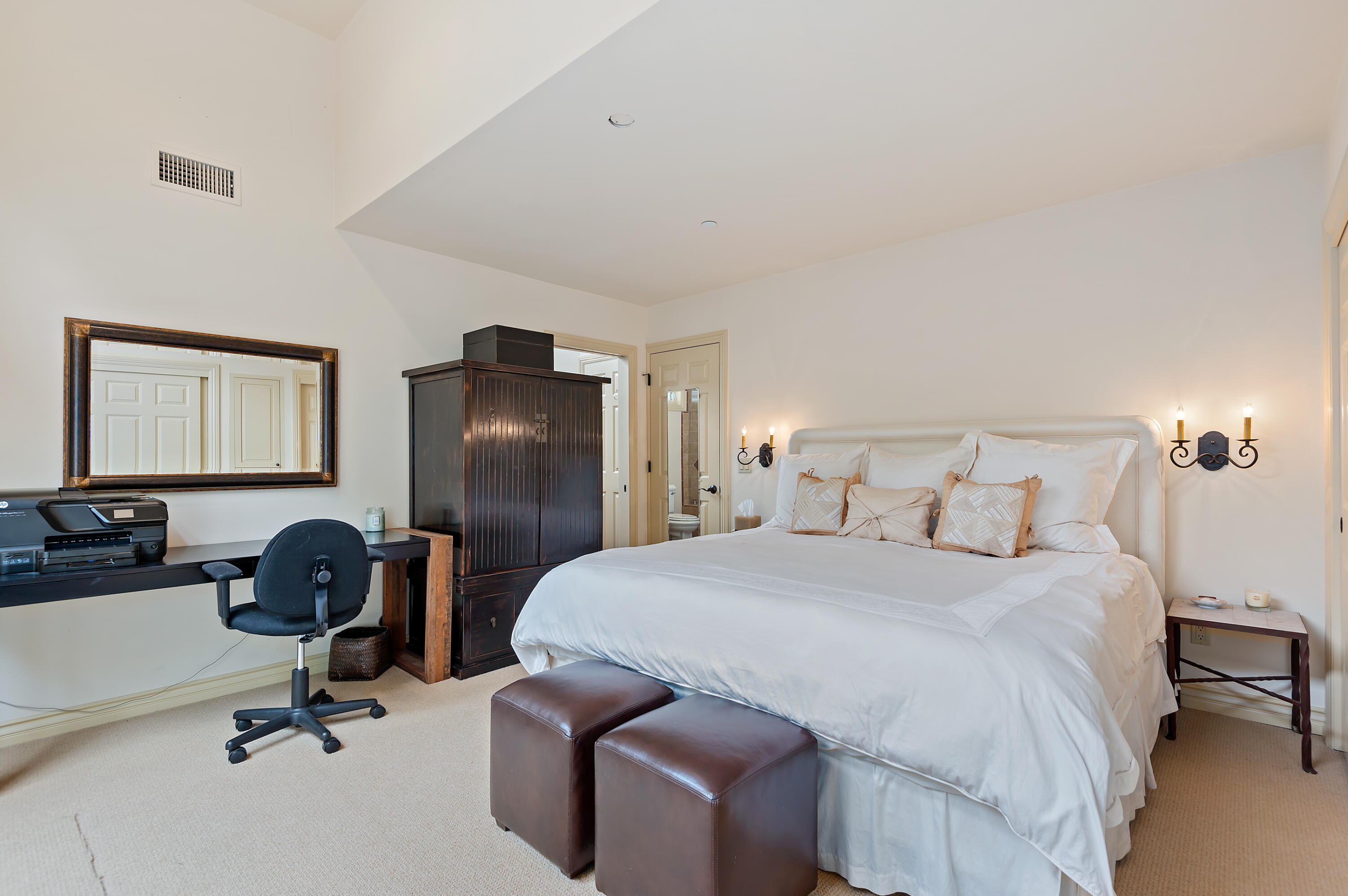 1 Middle Road Montecito, CA 93108 - Photo 27 of 30 a bedroom with a bed and a chair