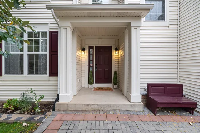 a view of a entryway door front of house
